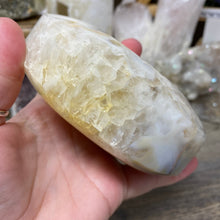 将图像加载到图库查看器中,Druzy Agate Large Moon #06 *Rainbows