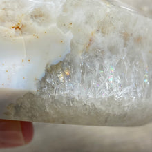 将图像加载到图库查看器中,Druzy Agate Large Moon #06 *Rainbows