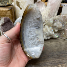 将图像加载到图库查看器中,Druzy Agate Large Moon #07 *Rainbows