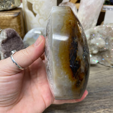 将图像加载到图库查看器中,Druzy Agate Large Moon #07 *Rainbows