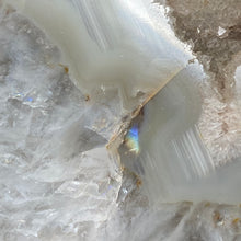 将图像加载到图库查看器中,Druzy Agate Large Moon #07 *Rainbows