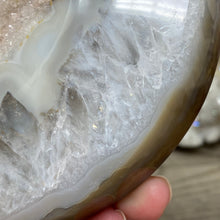 将图像加载到图库查看器中,Druzy Agate Large Moon #07 *Rainbows