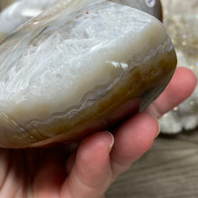 将图像加载到图库查看器中,Druzy Agate Large Moon #07 *Rainbows