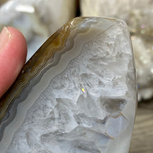 将图像加载到图库查看器中,Druzy Agate Large Moon #07 *Rainbows