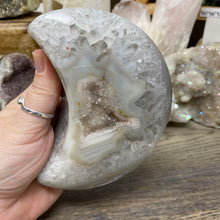 将图像加载到图库查看器中,Druzy Agate Large Moon #07 *Rainbows