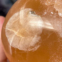 Load image into Gallery viewer, Selenite Peach Large Sphere #02