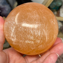 Load image into Gallery viewer, Selenite Peach Large Sphere #02