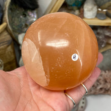 Load image into Gallery viewer, Selenite Peach Large Sphere #04