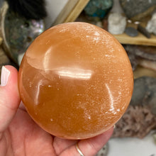Load image into Gallery viewer, Selenite Peach Large Sphere #06