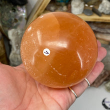 Load image into Gallery viewer, Selenite Peach Large Sphere #06