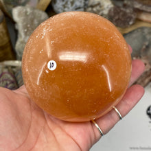 Load image into Gallery viewer, Selenite Peach Large Sphere #10