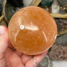 Load image into Gallery viewer, Selenite Peach Large Sphere #11