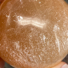 Load image into Gallery viewer, Selenite Peach Large Sphere #11