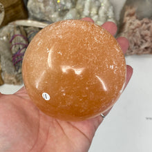 Load image into Gallery viewer, Selenite Peach Large Sphere #11