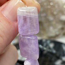 Load image into Gallery viewer, Chevron Amethyst Puffy AA Grade Beads