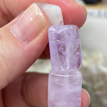 Load image into Gallery viewer, Chevron Amethyst Puffy AA Grade Beads