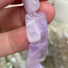 Load image into Gallery viewer, Chevron Amethyst Puffy AA Grade Beads