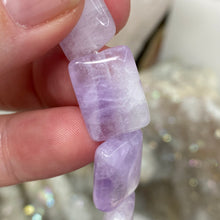 Load image into Gallery viewer, Chevron Amethyst Puffy AA Grade Beads