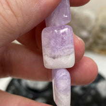 Load image into Gallery viewer, Chevron Amethyst Puffy AA Grade Beads