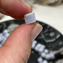 Load image into Gallery viewer, Blue Lace Agate 6mm Diagonal Cube A Grade Beads