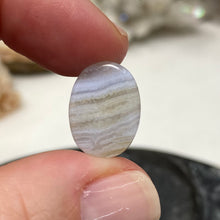 Load image into Gallery viewer, Blue Lace Agate Waved Oval A Grade 16x12mm Beads
