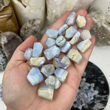 Load image into Gallery viewer, Blue Lace Agate Faceted 9-21mm AB Grade Beads