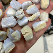 Load image into Gallery viewer, Blue Lace Agate Faceted 9-21mm AB Grade Beads