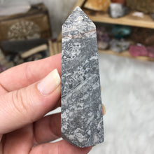 Load image into Gallery viewer, Silver Crazy Lace Agate Tower #04