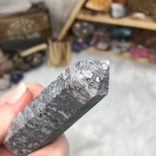 Load image into Gallery viewer, Silver Crazy Lace Agate Tower #04
