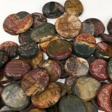 Bild in Galerie-Viewer laden, Cherry Creek Jasper 1" Coin Size Pocket Stone