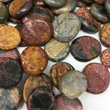 Bild in Galerie-Viewer laden, Cherry Creek Jasper 1" Coin Size Pocket Stone