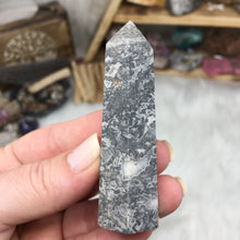Load image into Gallery viewer, Silver Crazy Lace Agate Tower #08