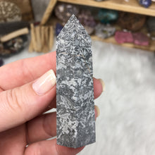 Load image into Gallery viewer, Silver Crazy Lace Agate Tower #09