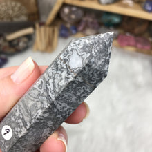 Load image into Gallery viewer, Silver Crazy Lace Agate Tower #09