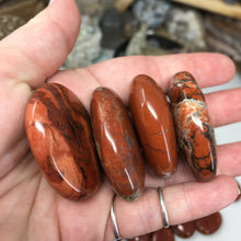 Load image into Gallery viewer, Brecciated Red Jasper Pillow Palm Stones