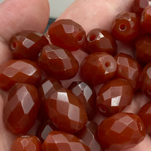 Load image into Gallery viewer, Carnelian 11x13mm Faceted Rice Strand Beads