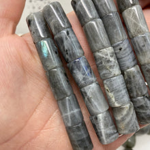 Load image into Gallery viewer, Labradorite 14x10mm Tube A Grade Beads