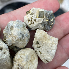 Load image into Gallery viewer, Pyrite 21X16mm Rough Beads