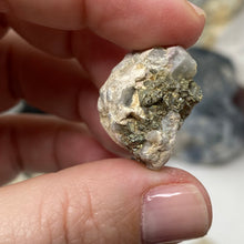Load image into Gallery viewer, Pyrite 21X16mm Rough Beads