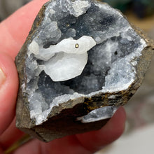 Chargez l'image dans la visionneuse de la galerie, Amethyst Crystals on Sparkling Quartz Chalcedony - India Specimen #19