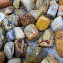 将图像加载到图库查看器中,Crazy Lace Agate 10-15mm Tumbles