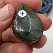 Load image into Gallery viewer, Labradorite Teardrop Drilled Cabochon #04