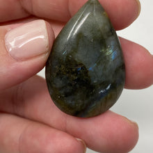 Load image into Gallery viewer, Labradorite Teardrop Drilled Cabochon #04