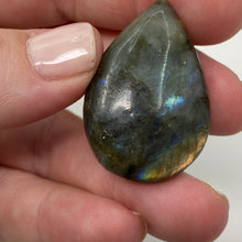 Load image into Gallery viewer, Labradorite Teardrop Drilled Cabochon #04
