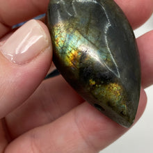 Load image into Gallery viewer, Labradorite Teardrop Drilled Cabochon #09