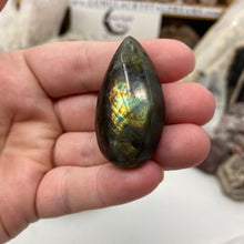 Load image into Gallery viewer, Labradorite Teardrop Drilled Cabochon #09