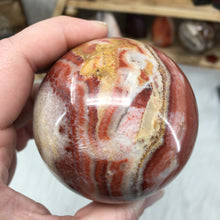 Load image into Gallery viewer, Tricolor Calcite Sphere 69mm