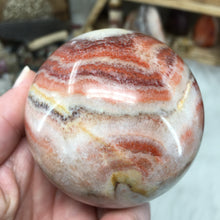 Load image into Gallery viewer, Tricolor Calcite Sphere 69mm