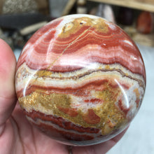 Load image into Gallery viewer, Tricolor Calcite Sphere 69mm