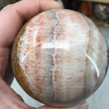 Load image into Gallery viewer, Tricolor Calcite Sphere 76mm